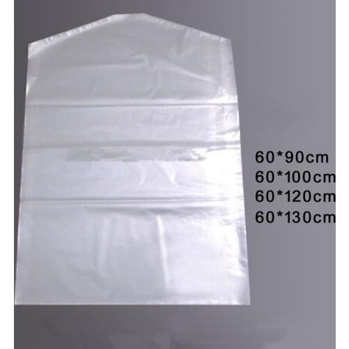 50 Pcs/Lot Transparent Clothes Dust Cover Closet Hanging Package Bag Coat Suit Protection Case Home Clothing Dustproof Organizer