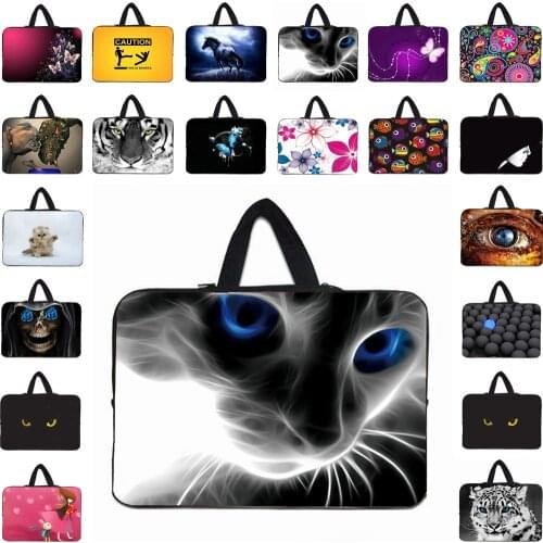 Universal Laptop Carry Handle Bag Computer Accessories Neoprene Case Pouch For 10 12 13 14 15 17 Ntebook For Huawei Dell Acer HP