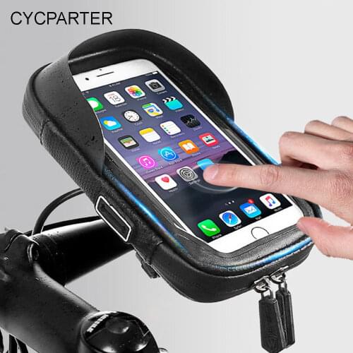 Bike Phone Holder Waterproof Case Bicycle Phone Bag for iPhone Samsung 6.0/7.0in Motorcycle Mobile Stand Support Scooter Cover