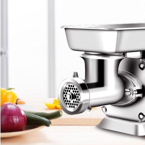 1100W High quality electric meat grinder commercial stainless steel multi-function household automatic meat grinder meat machine