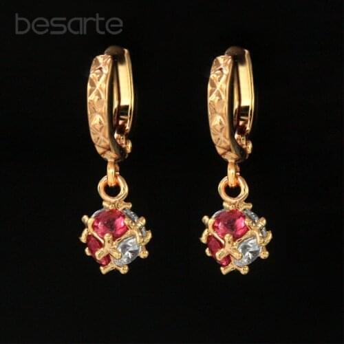 Zircon Gold Earing Long Earrings For Women Boucle D'oreille Femme Ohhringe Pendiente Largos Aros Oorbellen Orecchini Donna E2447