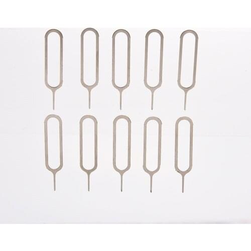 10pcs SIM Card Tray Removal Eject Pin Universal Sim Card Tray Pin Remover Eject Pin Needle Phone Tool For IPhone Samsung Huawei