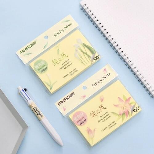 100 Pcs/Lot Cute Sticky Notes Kawaii Memo Pad Notepads Diary To Do List Stationery Sticker Note Office School Supplies 015