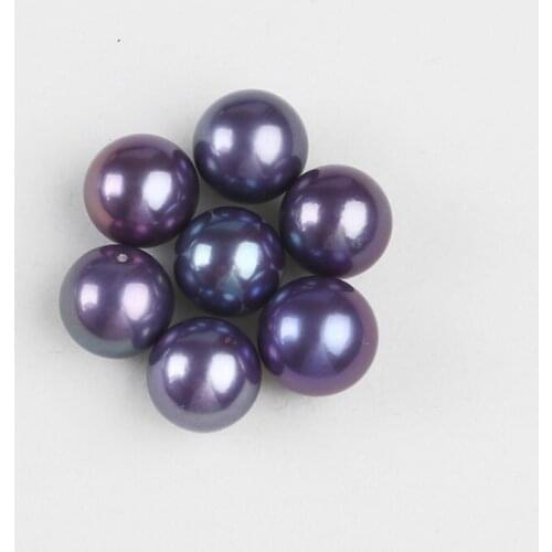 13-14mm dyed purple edison pearl loose beads for jewelry making