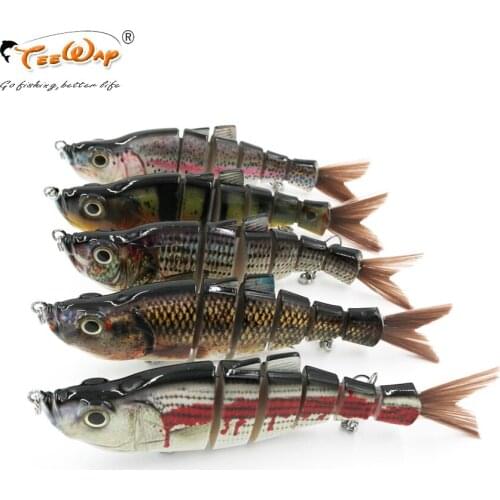 18cm 70g 6-Segement Isca Artificial Pike Lure Muskie Fishing Lures Swimbait Crankbait Hard Bait Fishing Accessory FL6-J02