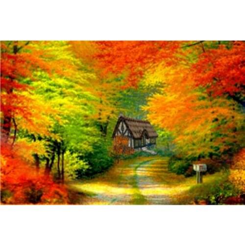 Diamond Embroidery needlework diy Diamond painting Cross Stitch Kits landscape woods full round diamond mosaic Room Decor