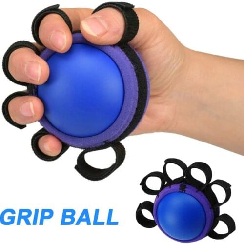 Hot 1pcs Five Fingers Hand Grip Ball Muscle Power Training Exercise Fitness Equipment sy998