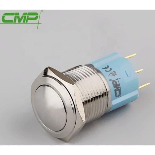CMP 16mm Water Proof Stainless Steel IP67Ppush ButtonSpherical Shape Reset Switch