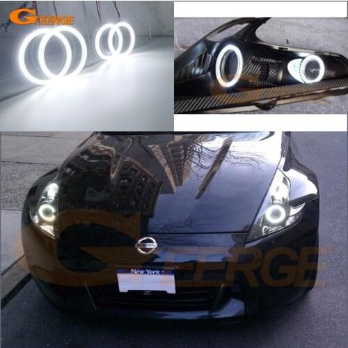 For Nissan 370Z 370 Z Z34 Fairlady 2009 2010 2011 2012 2013 2014 2015-2020 Ultra bright smd led Angel Eyes Day Light Car styling