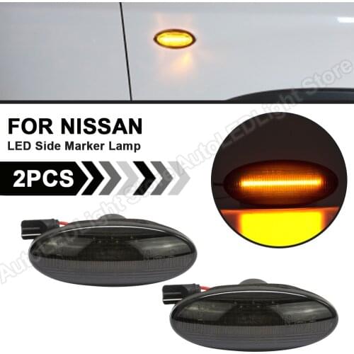 For Nissan X-TRAIL T31 NP300 NAVARA QASHQAI NV200 CUBE LEAF MICRA KOLEOS FORFOUR LED Front Side Marker Light Turn Signal Lamp