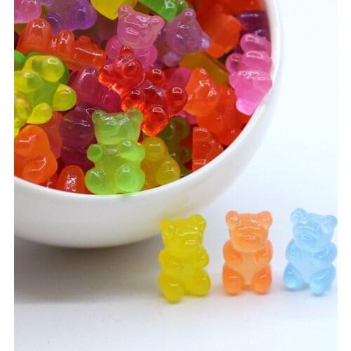 Simulated Bear Model Miniature Mini Food Fruits and Vegetables Kitchen Toys Resin Fake Food Toy for Doll Children Kids Toys E