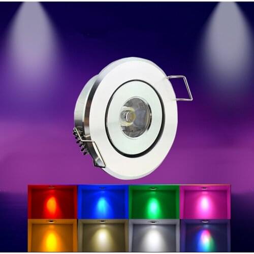 Mini LED spot lights dimmable 3W DC12V recessed ceiling lamp 220V 40-45mm jewelry lighting downlight for cabinet showcase light