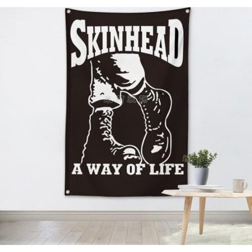 Music Theme Four Holes Wall Hanging Hip Hop Reggae Signboard Flag & Banner Rock Music Stickers Canvas Painting Tapestry Wall Art