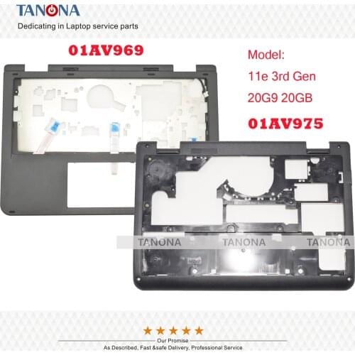 Orig New 01AV969 01AV975 For Lenovo Thinkpad 11e 3rd Gen 20G9 20GB Keyboard bezel Palmrest Case Upper Case Bottom Lower Case