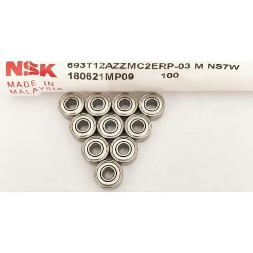 50pcs original NSK high speed bearing 693ZZ 3*8*4mm R-830ZZ precision miniature ball bearings 3x8x4 mm motor fan bearing