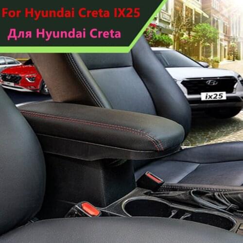 For Hyundai Creta Armrest box IX25 2015-2020 lengthen heighten Lossless retrofit support decoration car accessories