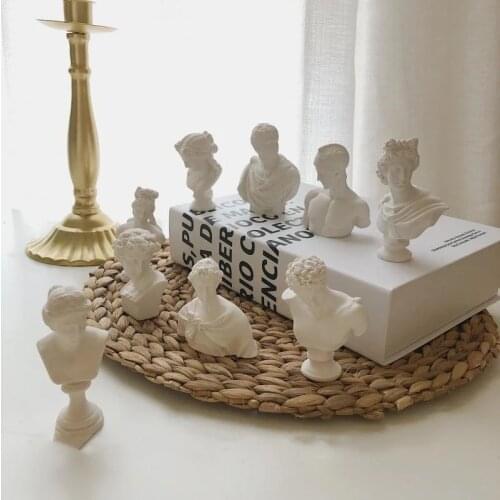 Portrait Plaster Mold 3D Human Figure Art Aromatherapy Candle Silicone Molds DIY Handmade Scented Soap Candle Making Wax Mould