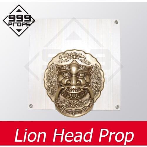 Lion Head Prop Room Escape Props move lion head to right position to open maglock escape game mechanism