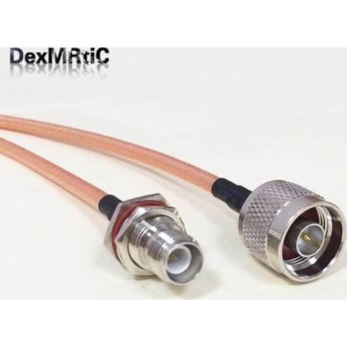 High quality low-loss N Male Plug Switch RP-TNC Female Jack pigtail cable RG142 50CM/100CM Adapter for wireless modem
