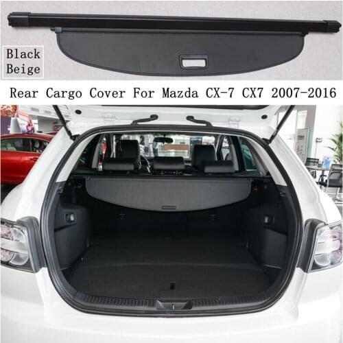 Rear Cargo Cover For Mazda CX-7 CX7 2007-2016 Privacy Trunk Screen Security Shield Shade Black Beige Auto Accessories