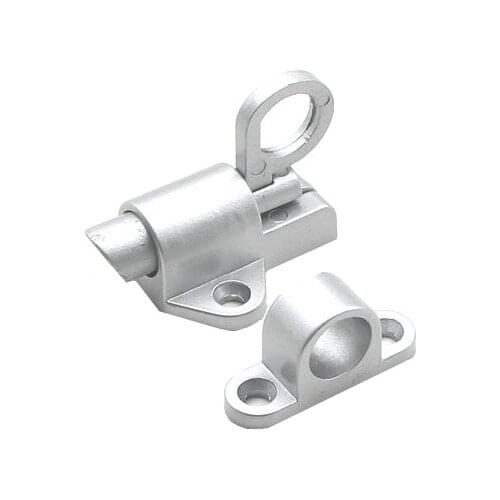 Aluminum Alloy Latch Automatic Mounting Bolt Pull Ring Spring Bounce Latch For Home Window JDH88