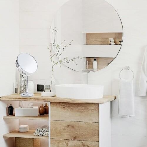 Makeup Mirror 8" 5X 7X 10X Cosmetic Mirror Desktop Bedroom Double Sided Magnifier Adjustable Stand Bathroom Mirror 360 Rotating