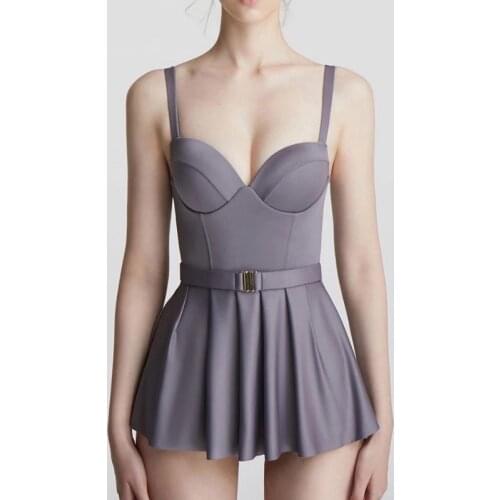 BeeHouse womens swimming suit sexy bikinis set Skirt Suits bodysuit swimsuit female one-piece kostium kapielowy swimwear wome