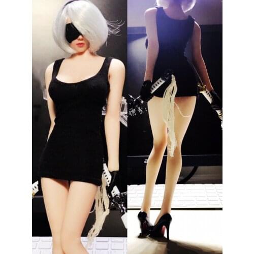 1/6th Black Dress Model for 12" PH UD Female Body Figure