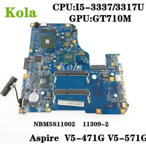 11309-2 48.4TU05.021 For ACER V5-471 V5-471G V5-571G notebook motherboard CPU i5 3317/3337U GPU GT710M DDR3 100% fully tested