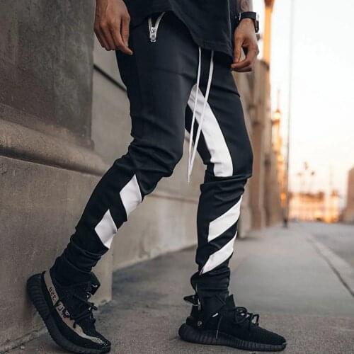 2021 Mens Joggers Casual Pants Fitness Men Sportswear Tracksuit Bottoms Skinny Sweatpants Trousers Black Gyms Jogger Track Pants
