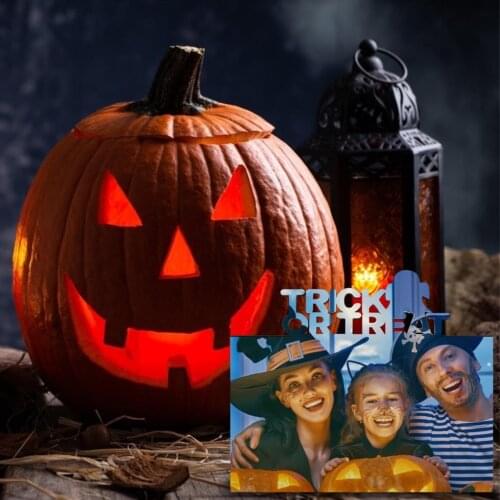 3pcs Halloween Sublimation Blank DIY Wooden Photo Frames Love Frame Hard Board Photo Gift Print Decorative Unframed Panels