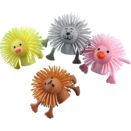 4pcs/lot Novel Rubber Finger Puppet Story Mini Animal Fidget Toys With Small Finger Gashapon Toys Story Toy Release Stress Tool