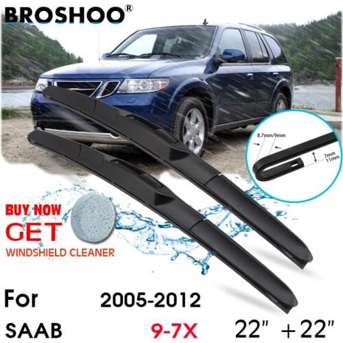 Car Wiper Blade Front Window Windscreen Windshield Wiper Fit Blades Accessories For SAAB 9-7X 22''+22'' 2005-2012