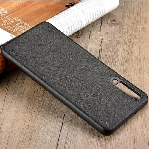 Case for samsung galaxy A5 A6 A7 A8 A9 Plus Star 2017 2018 coque Luxury Vintage Leather case with soft silicone cover funda capa