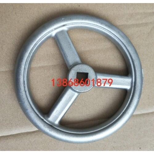 Diameter:120mm Hole:11x11mm Thickness:17mm 304 Stainless Steel Valve Handle Machine Turntable Steering Wheel