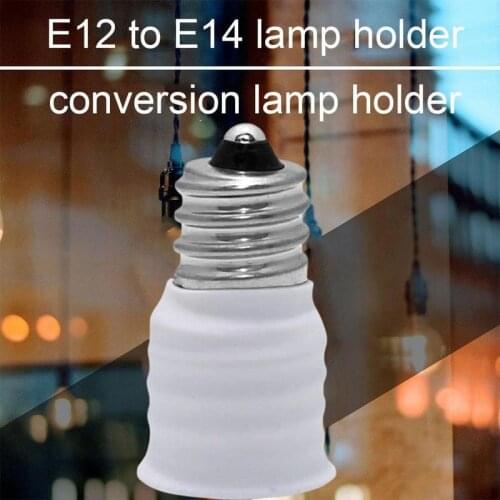 E12 To E14 Bulb Lamp Holder Adapter Socket Converter Light Base Candelabra Lamp Holder Converter Accessories For E14 Light Base