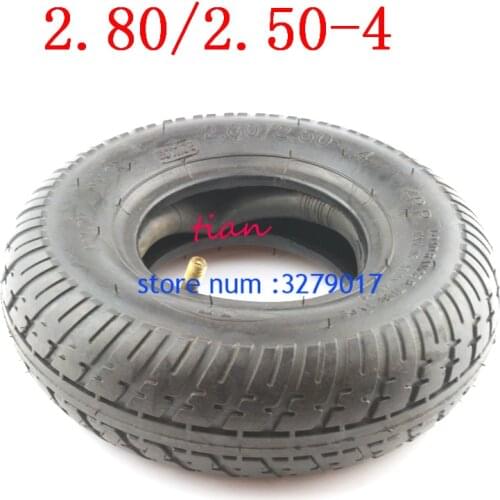 Good quality 2.80/2.50-4 inner and outer tire 280/250-4 tube tyre fits Gas / Electric Scooter ATV Elderly Mobility Scooter