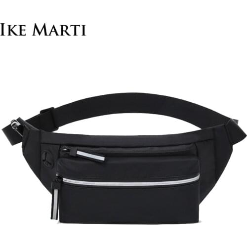 IKE MARTI 2020 Men Waist Bag Young College Students Travel Men Crossbody Bag Male Belt Bag Brand Waterproof Fashion Chest Bags