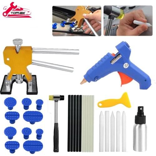 Body Paintless Dent Removal Tools Adjustable Width Pops a Dent Car Dent Removal Kit For Car Hail Damage And Door Dings Repair