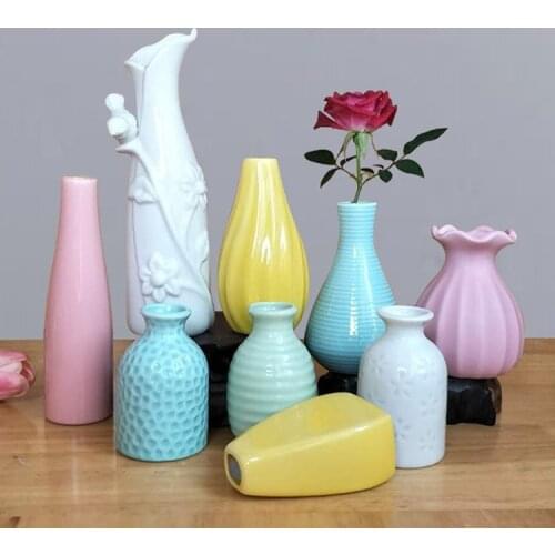 Ceramic Crafts Vase Aromatherapy Bottle European-style Simple Modern Creative Home Furnishing Decoration Ceramic Pot Planter Pot