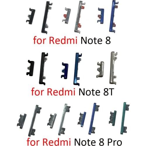 Power Volume Button For Xiaomi Redmi Note 8 Pro 8T Original New Housing Frame On Off Side Key For Xiaomi Note 8T 8Pro