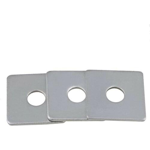 Square Flat Washers M8 M10 M12 M14 M16 Carbon Steel Bright Zinc Plated Flat Pad Spacer Gasket