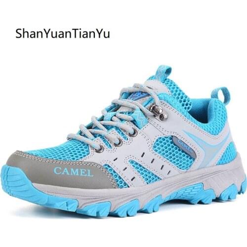 Shanyuantianyu Summer Mesh Camping Shoes Women Breathable Women Trekking Hiking Sneakers Unisex Lightweight Men Shoes Outdoor