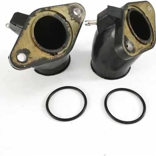Motorcycle Carburetor Adapter Inlet Intake Pipe Rubber Mat For Yamaha XVS400 XVS400C DRAG STAR CLASSIC 4TR-13586-01 4TR-13596-01