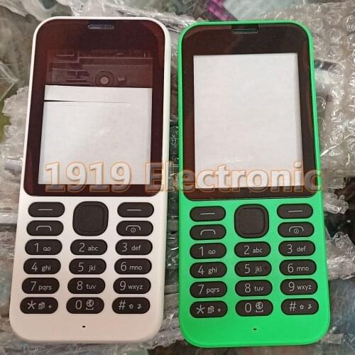 New Full Phone Housing Cover Case+ English Or Russian Keypad For Nokia 215