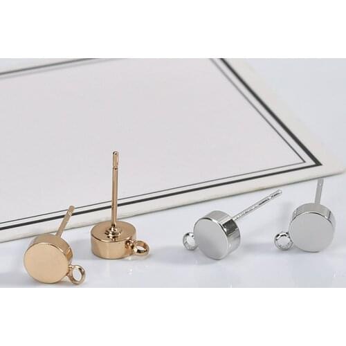 New style 15pair//lot geomety rounds shape copper fashion women stud earrings diy jewelry earring decoraiton accessory