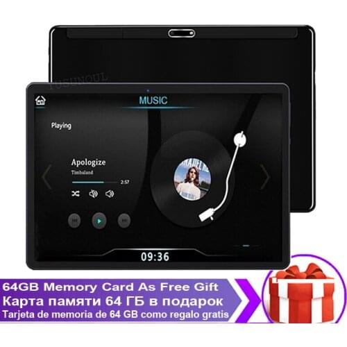 Tablette android Dual Super 2.5D Glasses New 10 inch Планшет android 9.0 IPS Phone Call Play Store GPS Tablet 10 10.1“ Планшеты