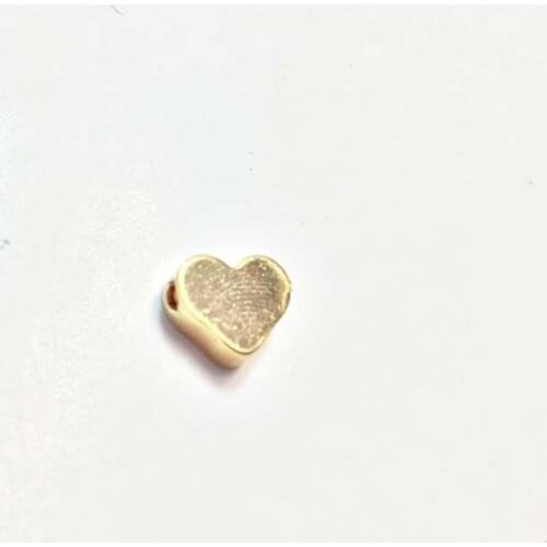 Eruifa 8mm Hot Wholesales Copper 4mm Thick Heart Charms 20pcs per bag charms Pendant necklace,Bracelet DIY 2 Colors