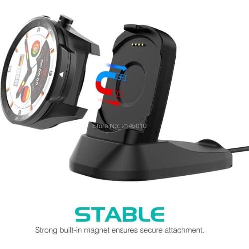 Portable Replacement Charging Watch Stand Adapter Station Cradle Holder with USB Cable Charger Dock for Ticwatch Pro Watch