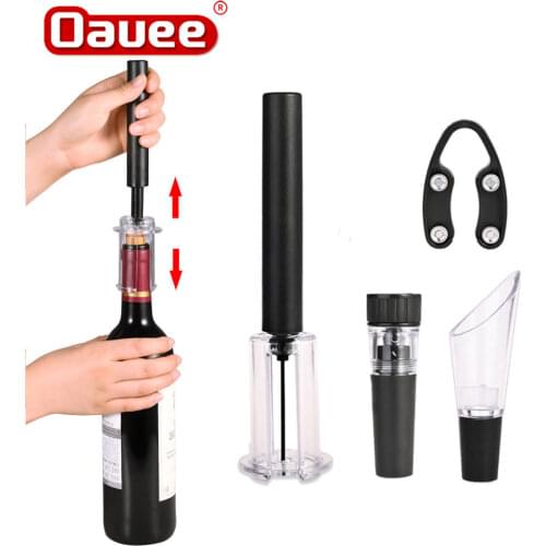 Pneumatic Bottle Opener Gift Set Four-piece Wine Opener Set Plastic Bottle Opener Wine Set Customization